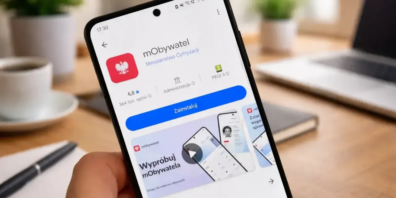 Aplikacja mObywatel na telefonie. Sprawdź, jak sprawdzić czy paszport jest do odbioru, pobierając ją i korzystając z cyfrowych usług.