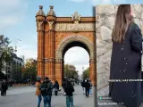 Łuk Triumfalny w Barcelonie i kobieta z plamami na płaszczu. Czy Barcelona jest bezpieczna?