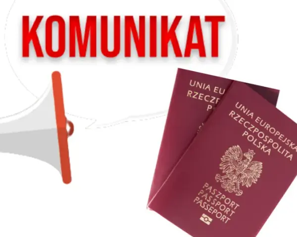 Komunikat o paszportach. Biuro paszportowe Elbląg ogłasza ważne informacje dotyczące dokumentów podróży.