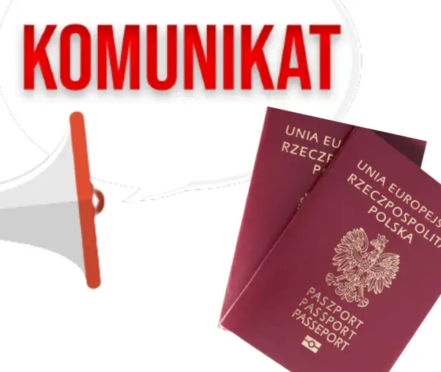 Komunikat o paszportach. Biuro paszportowe Elbląg ogłasza ważne informacje dotyczące dokumentów podróży.